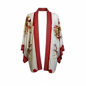 Japanese Style Floral Kimono Cardigan